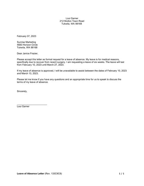 How to Submit a Leave of Absence .